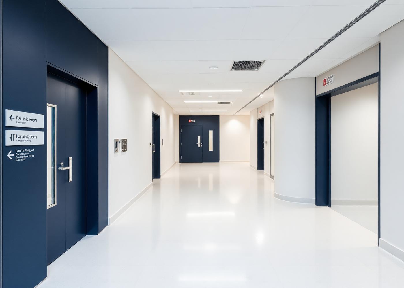 Mahmoudiya Polyclinic — Exterior of a contemporary polyclinic building